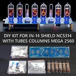 DIY KIT IN-14 Arduino Shield NCS314 TUBES Columns MEGA UPS Shipping 3-5 Days