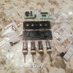DIY KIT Nixie Clock 4x IN-14+IN-3 RGB Backlight Alarm All parts with New Tubes