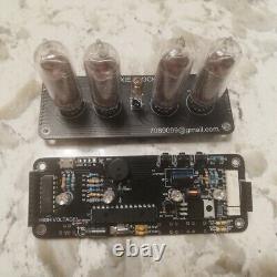DIY KIT with NEW tubes Nixie Clock 4x IN-14+IN3 RGB Backlight Alarm All parts
