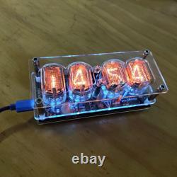 DIY Nixie Tube Pcba Kit Digital Clock RGB Backlight Assembled Beautiful Gift