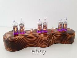 Dacian Star Series by Monjibox Nixie Clock with IN14 tubes RGB LEDs