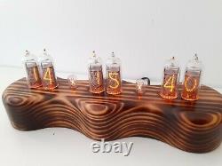 Dacian Star Series by Monjibox Nixie Clock with IN14 tubes RGB LEDs