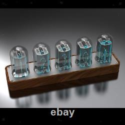 Desk Clock Retro Alarm Clock RGB USB Nixie Tube PP Finished 5 Tubes