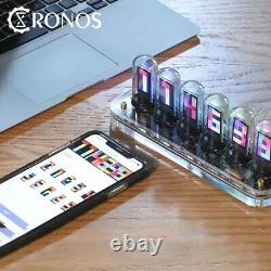 Digital Analog-IPS RGB Digital Clocks Electronic Nixie Table Tube App Control