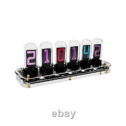 Digital IPS Color Screen Quasi Nixie Tube Desktop Electronic Calendar H7U6