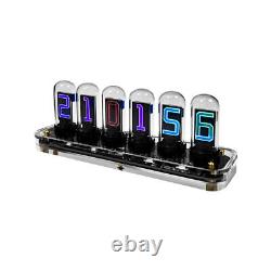 Digital IPS Color Screen Quasi Nixie Tube Desktop Electronic Calendar H7U6