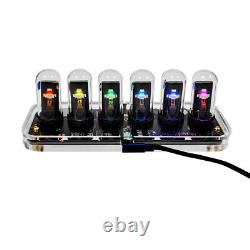 Digital IPS Color Screen Quasi Nixie Tube Desktop Electronic Calendar H7U6