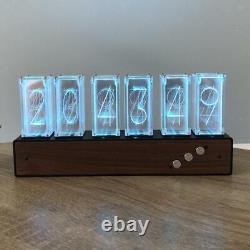 Digital LED Nixie Tube Clock 6-tubes Bedroom Desktop Clock Home Decor Gifts
