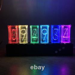 Digital RGB Nixie Tube Clock 6-digit Color Changing Clock Visual Effects