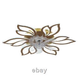 Dimmable Ceiling Fan Light Chandelier Lamp Bluetooth Remote Control Cooling Fans