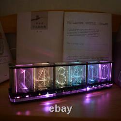 Diy Kit Analog Nixie Tube Glow Clock Music Led Rgb Luminous Digital Display Gift