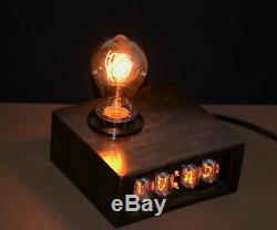 Edison Nixie Tube Clock Vintage Style Lamp Night Light, Android connected Retro