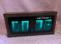 Elektronika 7 -06m Soviet Vintage Digital Nixie Tube Clock Wooden USSR