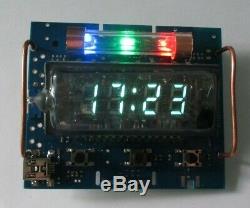 Exclusive Tube Clock (nuclear clock) nixie tube watch meteo station steampunk