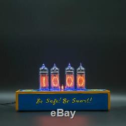 Fallout Nixie Tube Clock IN-14 Replaceable Nixie Tubes, Motion Sensor, Assembled