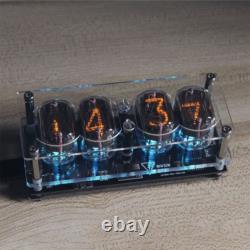 Fluorescent IN12 Nixie Tube Clock Colorful Light Time and Date Display