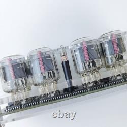 Fluorescent IN12 Nixie Tube Clock Colorful Light Time and Date Display