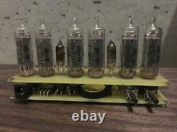 Fully assembled nixie tube clock in16 power supply includet with calendar
