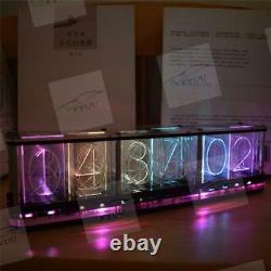 Gift DIY Kit Analog Nixie Tube Glow Clock Music Led Rgb Luminous Digital Display