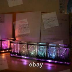 Gift DIY Kit Analog Nixie Tube Glow Clock Music Led Rgb Luminous Digital Display