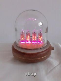 Glass dome IN14 tubes Nixie clock uhr by Monjibox Nixie