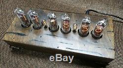 Handmade Retro Nixie Tube Clock With Easy Replaceable IN-14 Russian Tubes