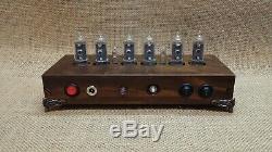 Handmade Vintage Style Nixie Clock With Removable Z573M German Nixie Tubes #5