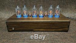 Handmade Wooden Nixie Tube Clock With Easy Replaceable Z573M German Tubes #2