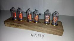Handmade nixie clock in-14 Gift for man / woman (Power Supply + RGB)
