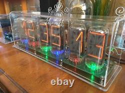 Homemade 6-digit B7971 Nixie clock with wifi /gps & scrolling text message b7971