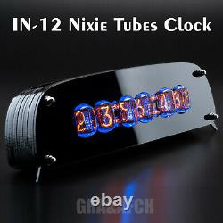 IN-12 Arduino Shield Nixie Tubes Clock in Stylish Black Acrylic Case GRA&AFCH