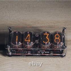 IN-12 Glow Tube Clock Bottom Plate 4-Bit Retro Nixie Tube Clock with 6 LED X5O5