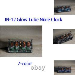IN-12 Glow Tube Nixie Clock 4-bit USB-C RGB Integrat DC 5V Clock Ornament Home