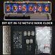 In-12 Kit Nixie Tube Clock Gold Acrylic Stand Temp F/cwith Options Black Board