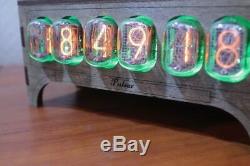 IN-12 NIXIE TUBE CLOCK VINTAGE Pulsar ASSEMBLED ADAPTER 6-tubes by RetroClock