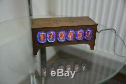 IN-12 NIXIE TUBE CLOCK VINTAGE Pulsar ASSEMBLED ADAPTER 6-tubes by RetroClock