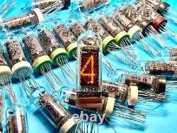 IN-14? -14 IN14 GAZOTRON. Nixie indicator tubes for clock. New. Same-date. Lot 11