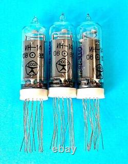 IN-14? -14 IN14 GAZOTRON. Nixie tubes for clock. New. Same-date. Lot 11 pcs