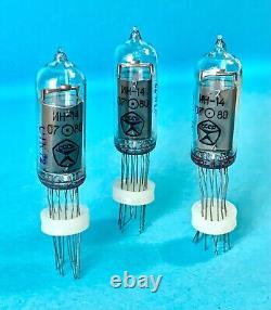 IN-14? -14 IN14 GAZOTRON. Nixie tubes for clock. New. Same-date. Lot 6 pcs