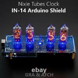 IN-14 Arduino Shield NCS314-4 Nixie Tubes Clock GPS Remote 12/24H Slot Machine