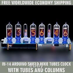 IN-14 Arduino Shield NCS314 Nixie Tube Clock TUBES COLUMNS FREE SHIPPING