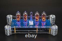 IN-14 Arduino Shield Nixie Clock in Acrylic Case WITH OPTIONS GPS TEMP 4 TUBES
