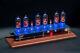 In-14 Arduino Shield Nixie Tubes Clock On A Wooden Stand
