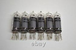 IN-14 IN14 6PCS Nixie TUBE, solderd but UNUSED, Excellent condition, NIXIE CLOCK