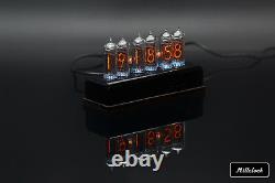 IN-14 NIXIE TUBE CLOCK ASSEMBLED ACRYLIC ENCLOSURE ADAPTER 6-tubes by MILLCLOCK