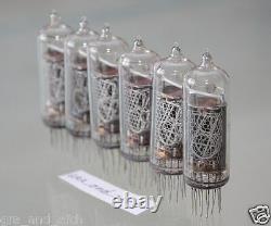 IN-14 NIXIE TUBES USSR unsoldered TESTED unused for NIXIE TUBES CLOCKS 6 PCS SET