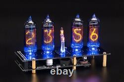 IN-14 Nixie Tubes Clock 4 Tubes with Column and Sockets SlotMachine Black Boards