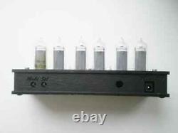 IN-14 Nixie Tubes Clock Wooden Case Blacklight New