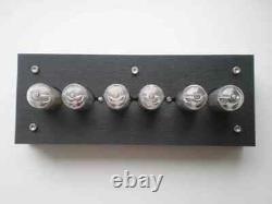 IN-14 Nixie Tubes Clock Wooden Case Blacklight New