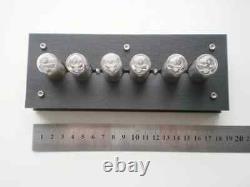 IN-14 Nixie Tubes Clock Wooden Case Blacklight New